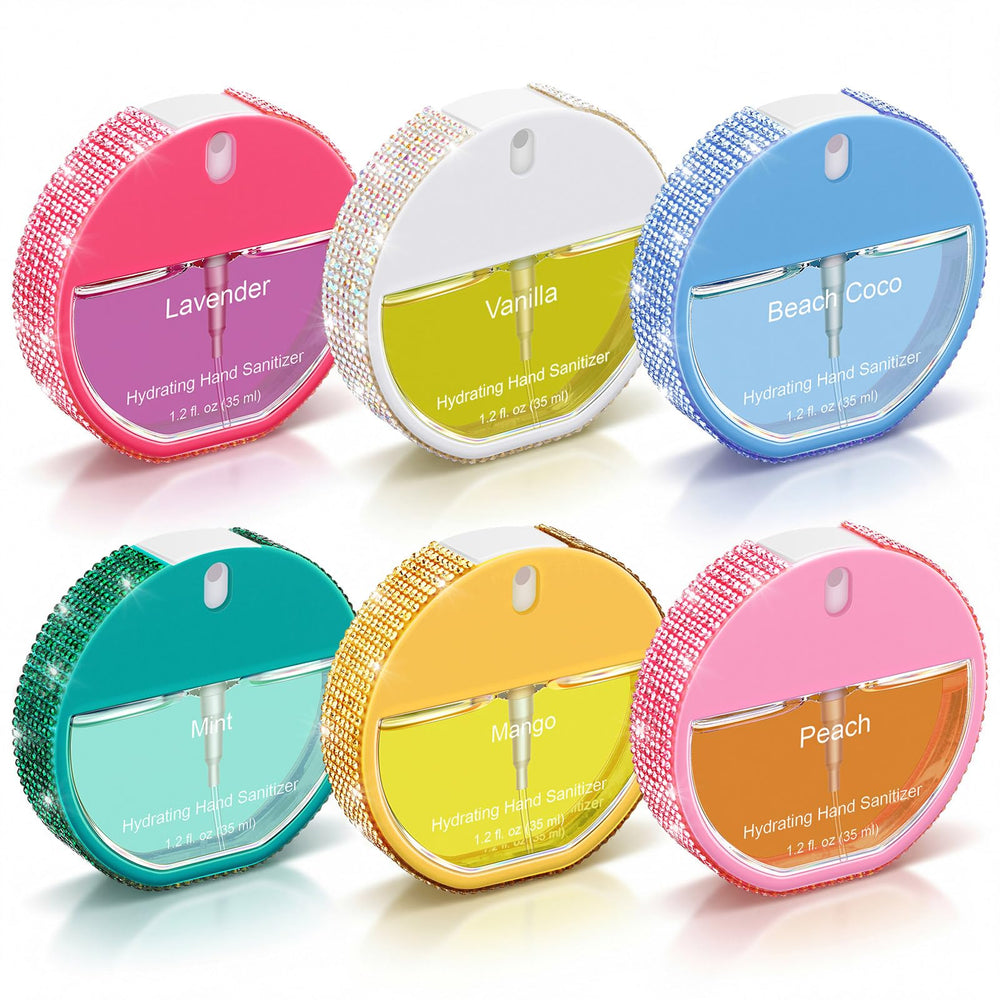 Dansib six-pack hydrating hand sanitizer sprays for convenient bulk use on the go.