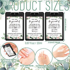 Dansib black travel-size sanitizer bottle with a compact on-the-go design.