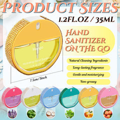 Dansib compact 1.21 oz travel bottle fits purses and pockets for easy sanitizing anywhere.
