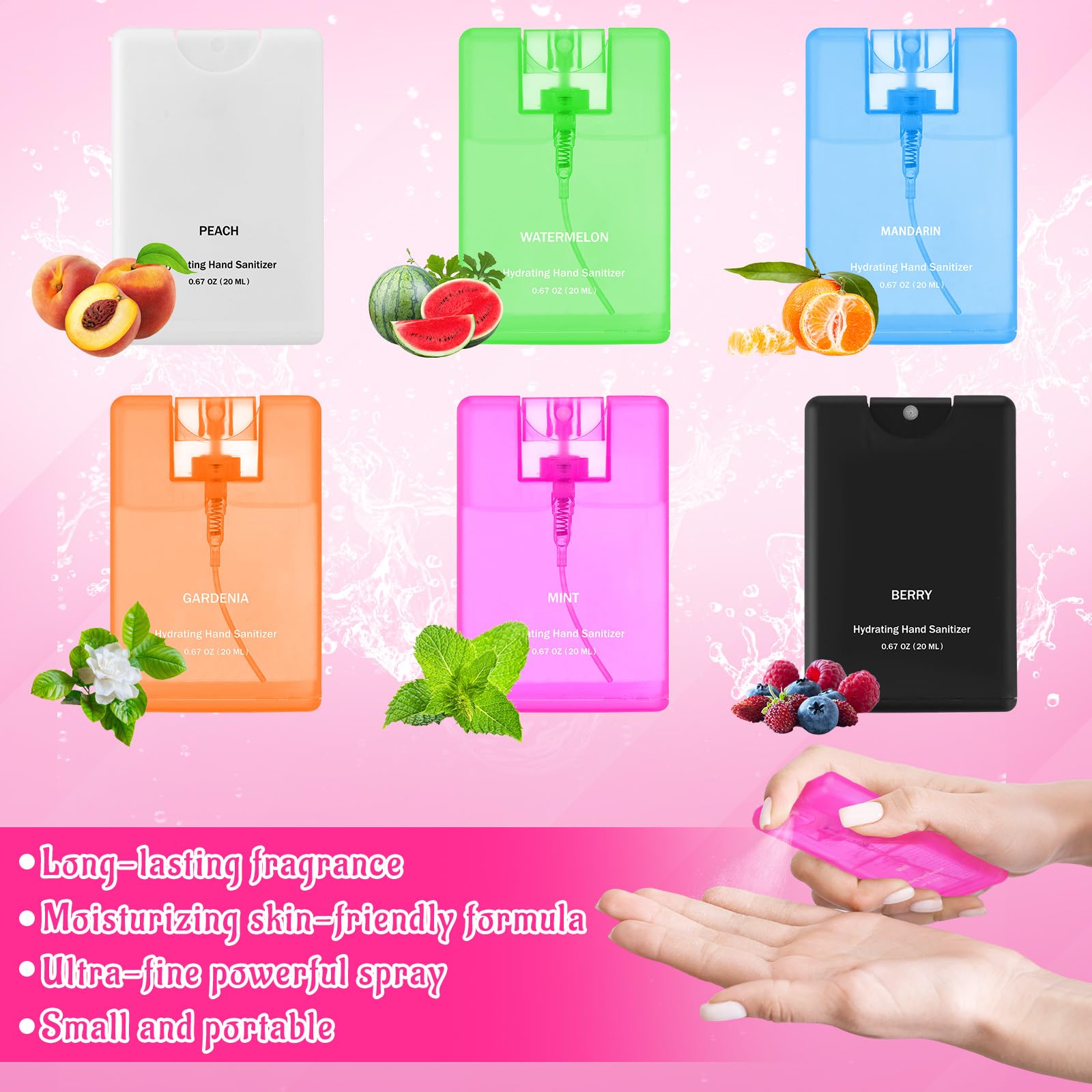 Dansib durable plastic bottles keep sanitizer ready on the go.