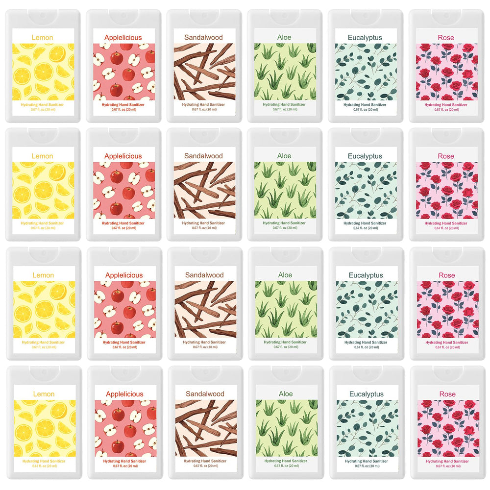 Energizing eucalyptus scent from Dansib hand sanitizer spray for quick refreshment.