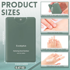Dansib hand sanitizer green bottle, compact for pockets and purses.