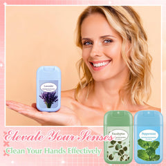 Six-scent Dansib hand sanitizer design offers varied fragrance options.