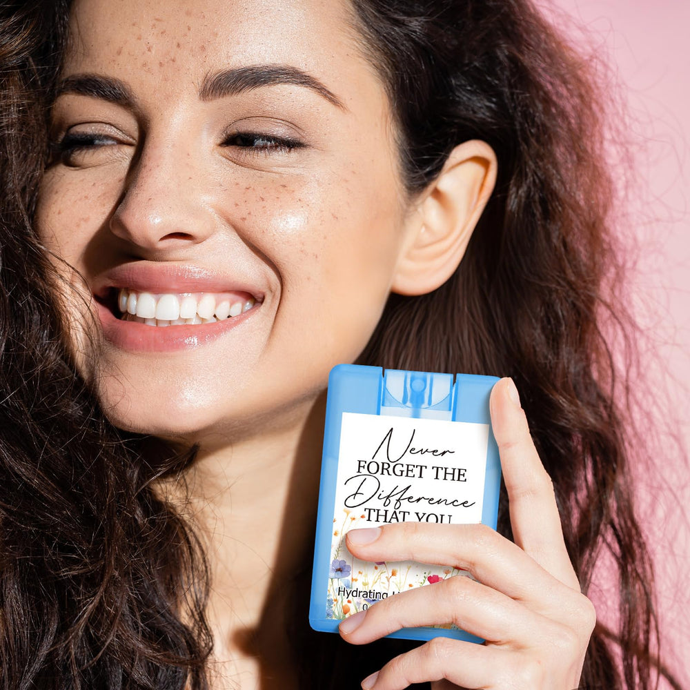 Dansib sanitizer features inspirational quote stickers to brighten daily routines.