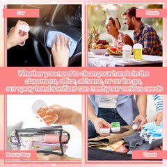 Dansib Power Mist bottle in purse; portable hygiene accessory