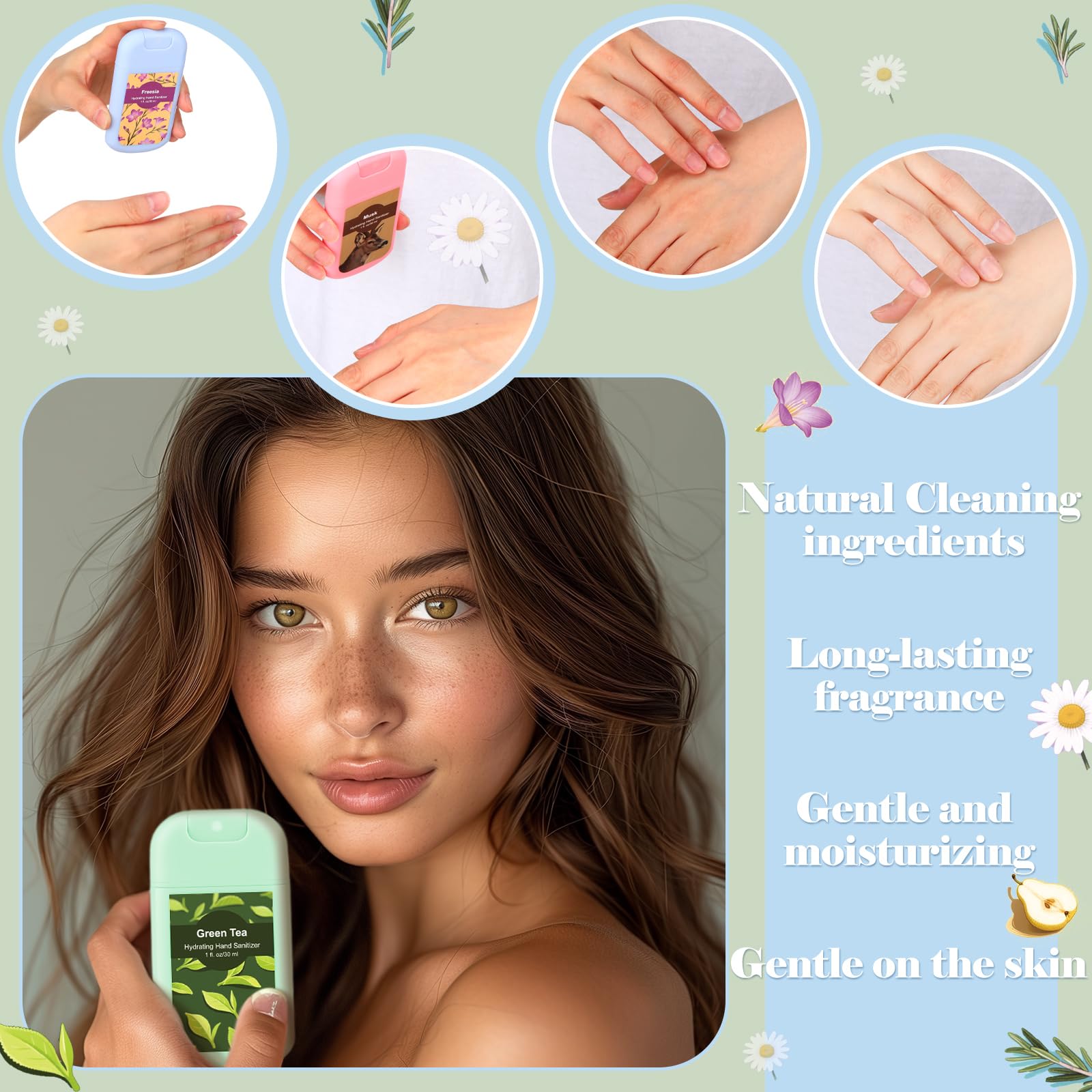 Dansib scent varieties rosemary chamomile musk green tea for a pleasant cleanse