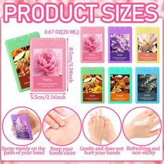Dansib travel-size hand sanitizer spray, 20 ml, perfect for pockets.