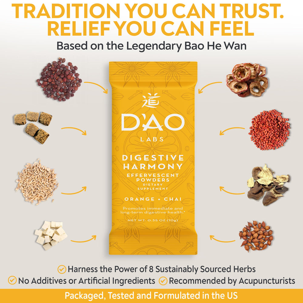 DAO Labs Digestive Harmony Hawthorn berry among eight herbs