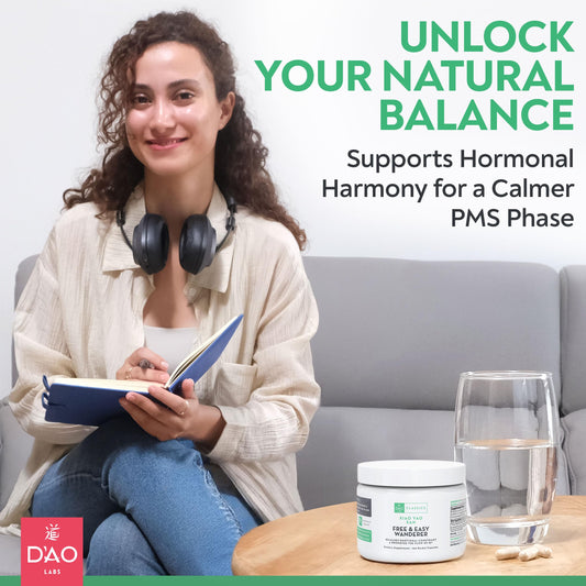 DAO Labs Free and Easy Wanderer capsules closeup for daily balance.