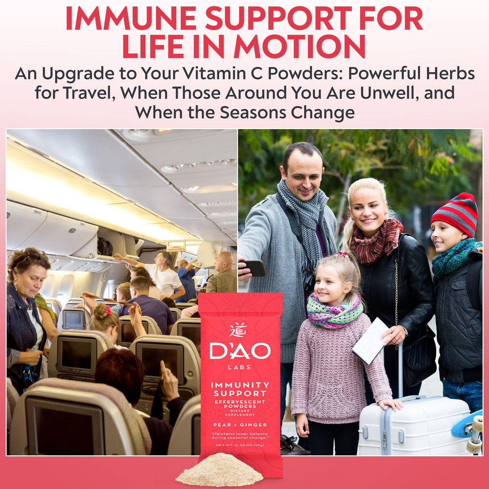 DAO Labs Immunity Support pear-ginger-flavor invites a tasty routine