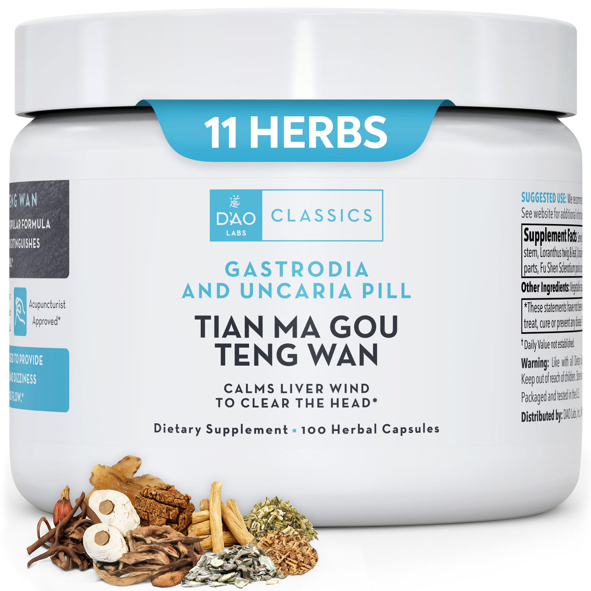 DAO Labs Tian Ma Gou Teng Wan bottle for easy daily support.