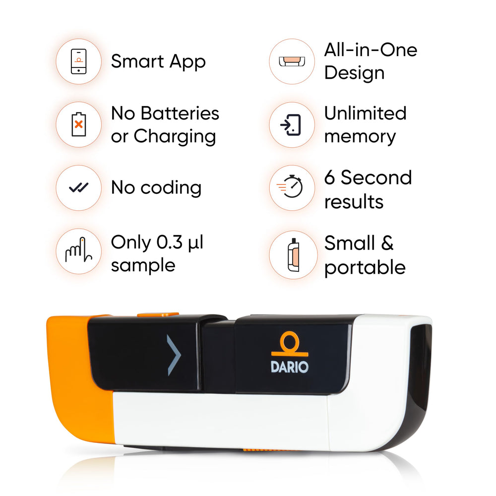 DARIO USB-C port compatible device for Android connectivity.
