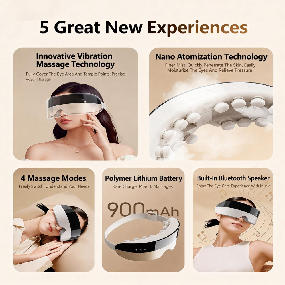 Daroma 14 soft silicone heads mimic gentle kneading for eye area support