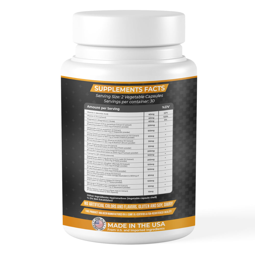 Dash of Vigor vitamin C and rutin capsules promoting daily antioxidant intake