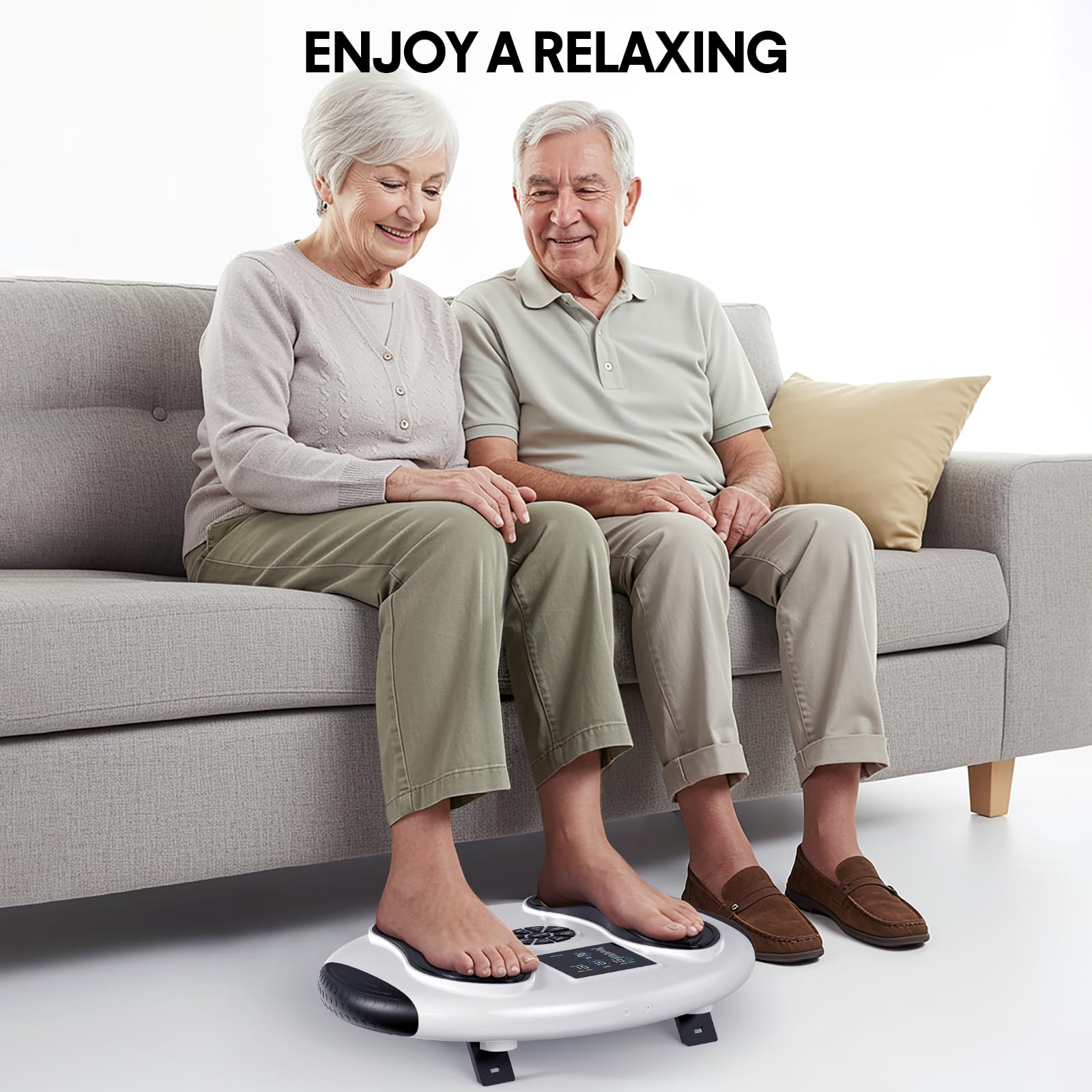 DASTOEJI foot massager neuropathy therapy modes showcase EMS, TENS, EPT, NMES+