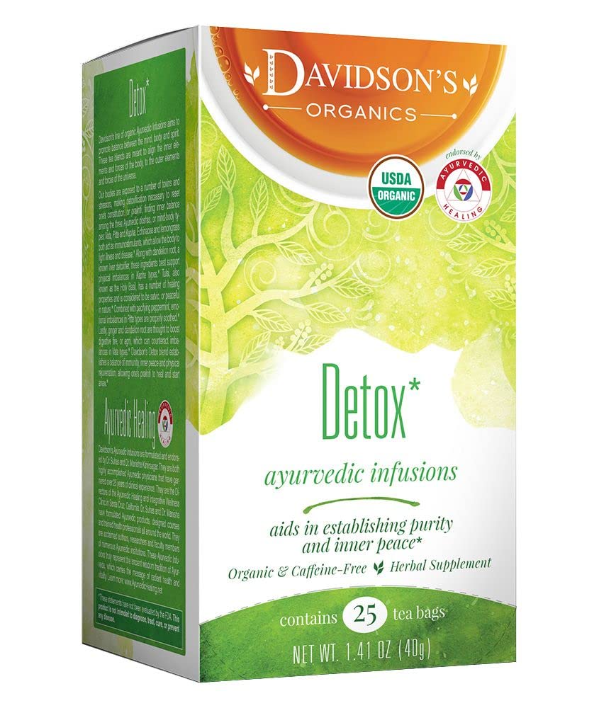 Davidson's Detox tea bags pack of 25 for easy daily ritual.