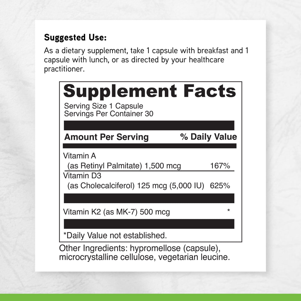 DaVinci ADK immune health supporting vitamins in bottle