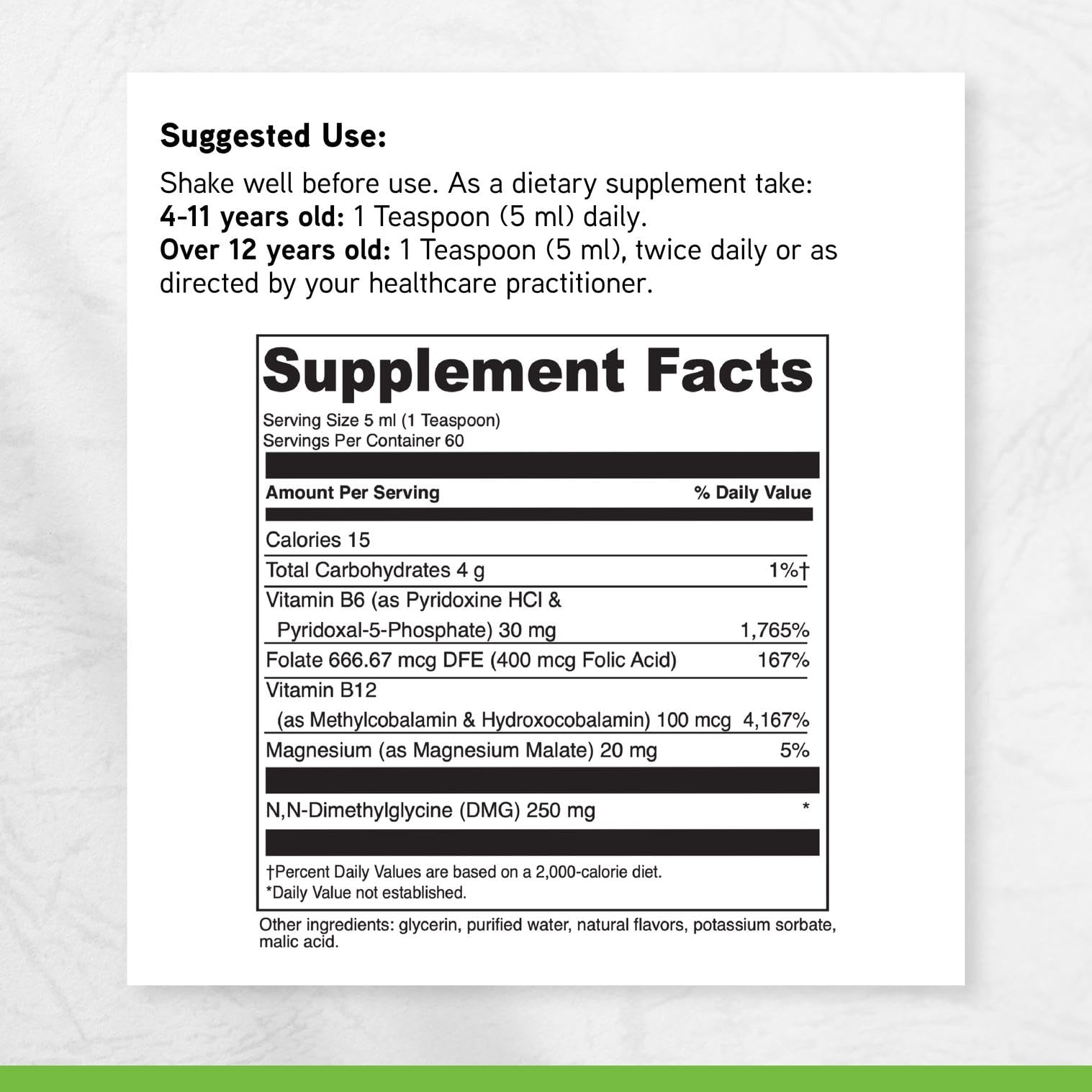 The DAVINCI Balance DMG Liquid bottle on a neutral backdrop underscores immune-friendly supplement form.