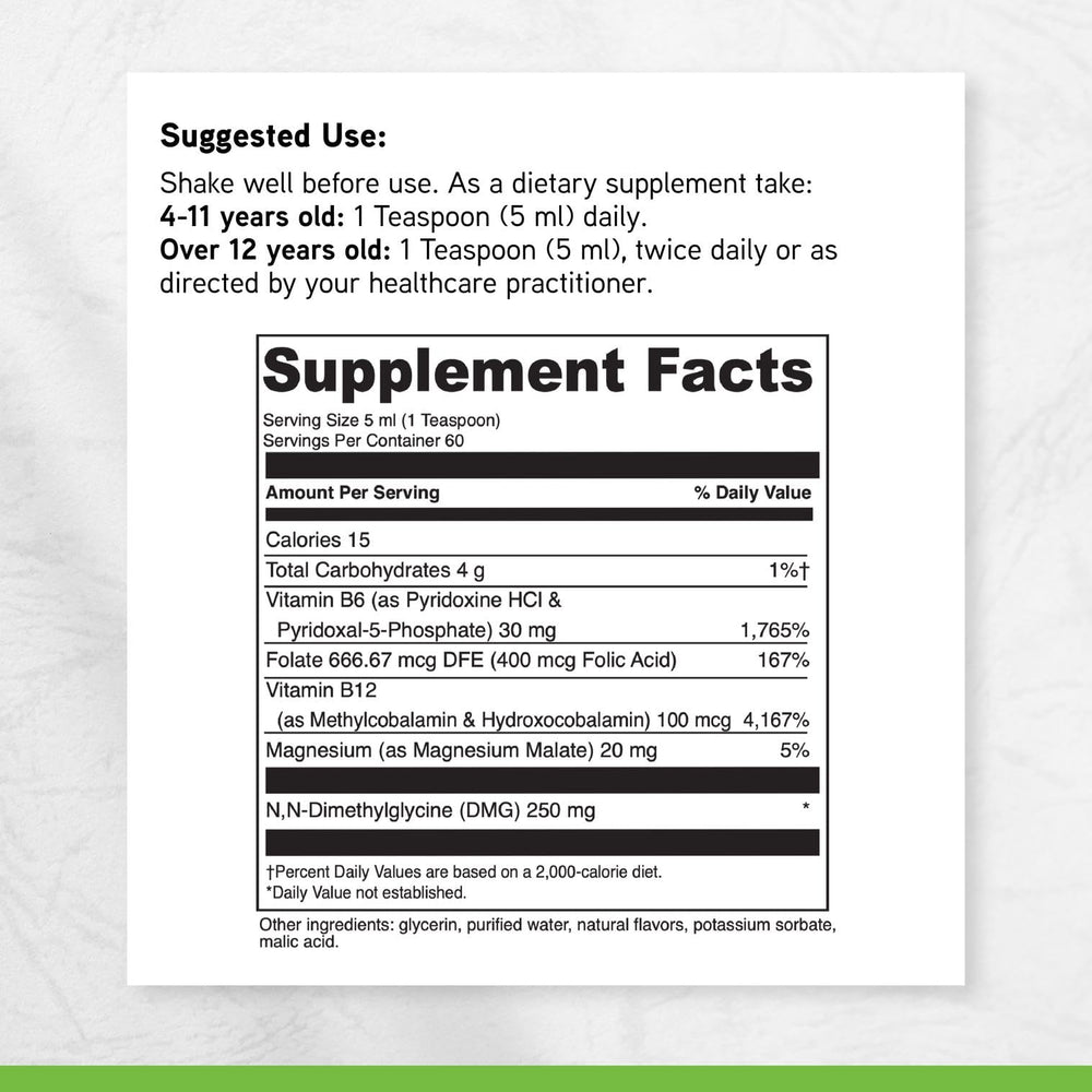 The DAVINCI Balance DMG Liquid bottle on a neutral backdrop underscores immune-friendly supplement form.