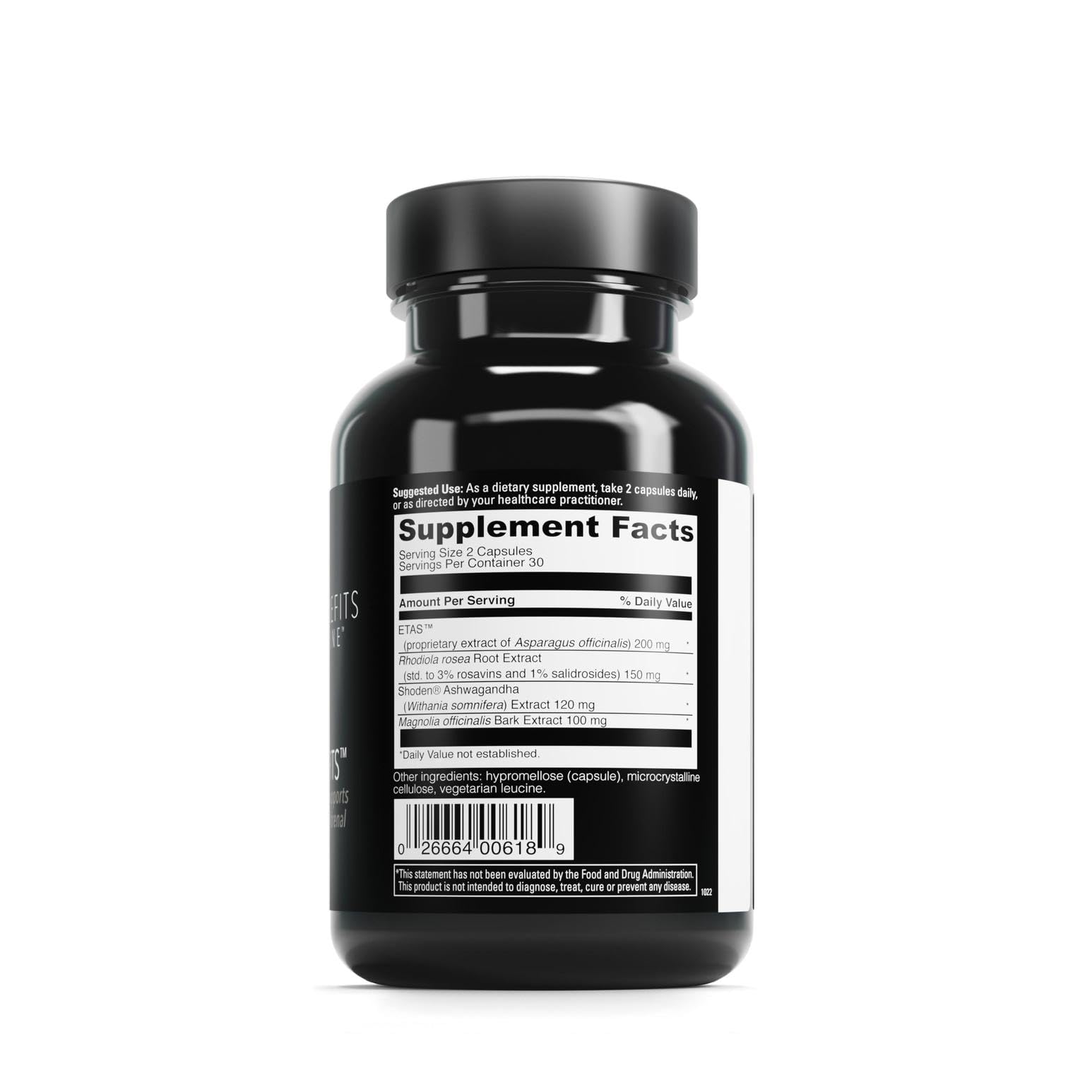DaVinci capsules closeup highlighting easy-to-take vegetarian capsules with Ashwagandha and Rhodiola
