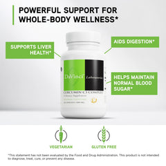 DAVINCI Curcumin C3 Complex capsules close-up suggests easy daily use