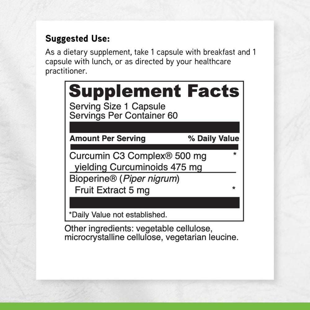 DAVINCI Curcumin C3 Complex gluten-free seal indicates allergen-friendly formulation