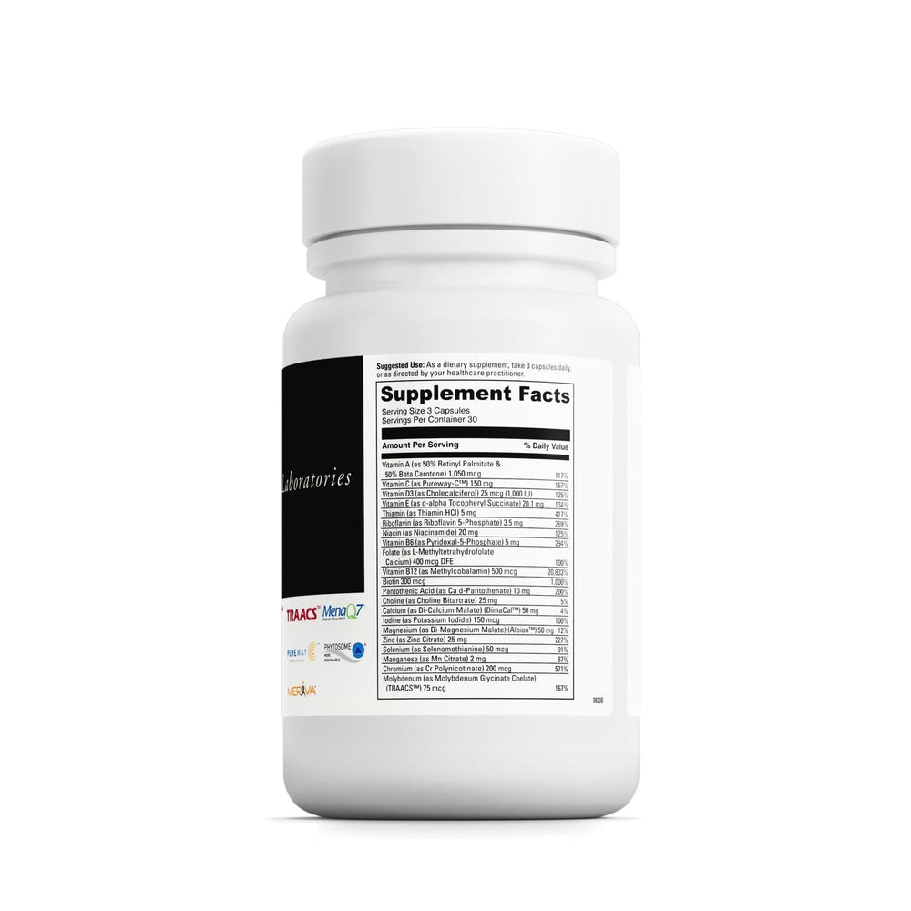 Close-up of DAVINCI Daily Best Men capsules, vegetarian formula for men's health