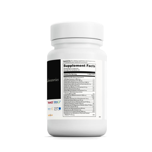 Close-up of DAVINCI Daily Best Men capsules, vegetarian formula for men's health