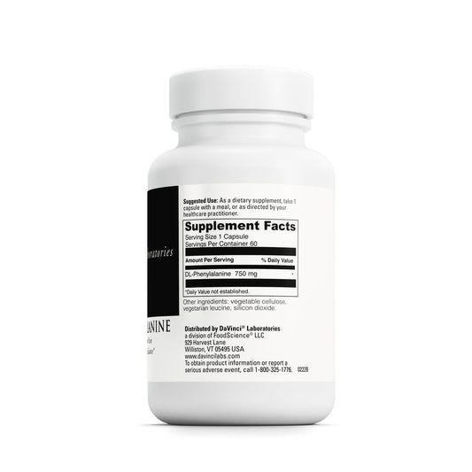 Closeup of DL-Phenylalanine capsules showing form and texture for daily use.