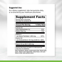 DAVINCI ADK Gummies MK-7 and D3 promote calcium metabolism.