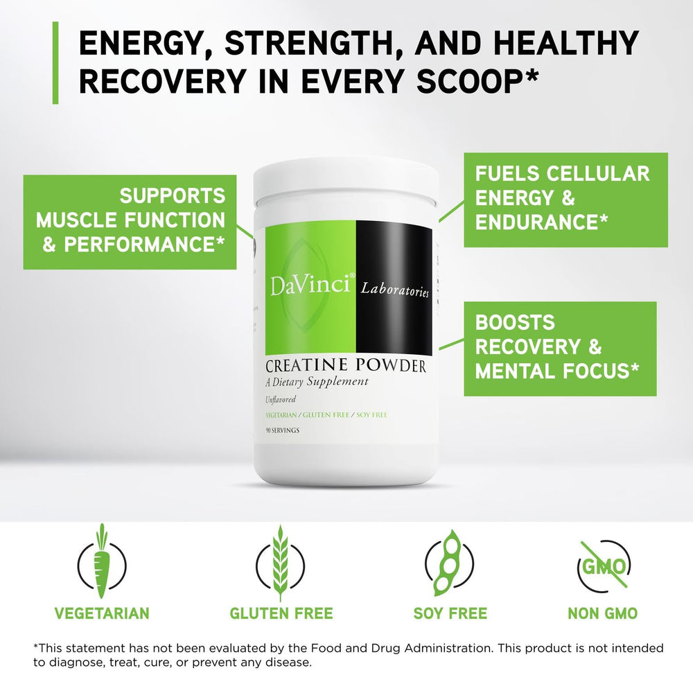 DaVinci Labs Creatine Powder mixing in shaker demonstrates easy beverage integration