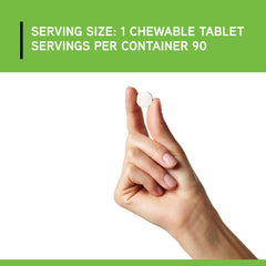 DAVINCI Labs Focus Chewable nutrition label close-up shows B6, B12 and folate.