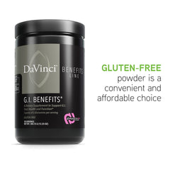 DAVINCI Labs GI Benefits zinc and L-Glutamine ingredient close-up supporting digestive health