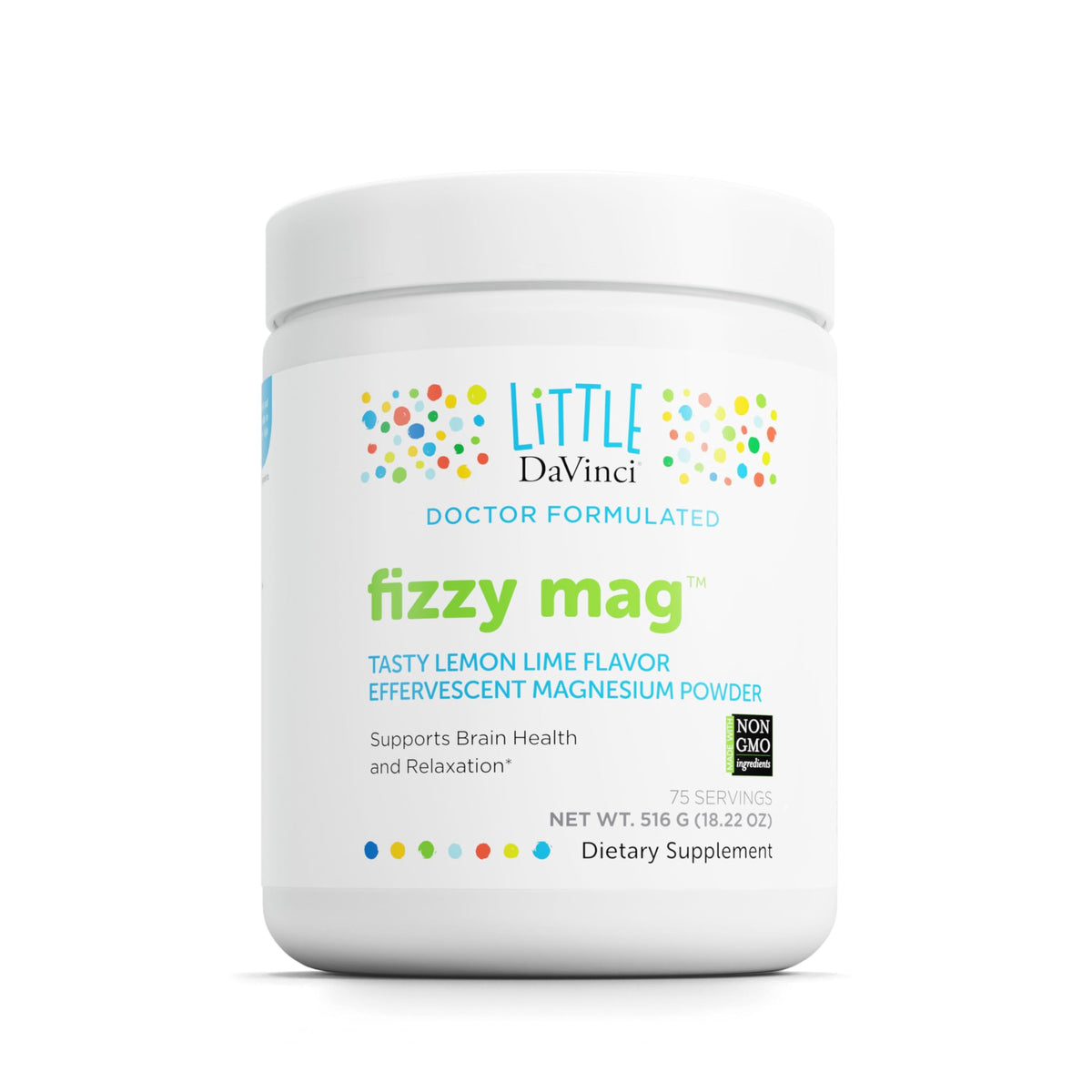 DAVINCI Little DaVinci Fizzy Mag bottle with lemon-lime fizz supports kid-friendly routines.