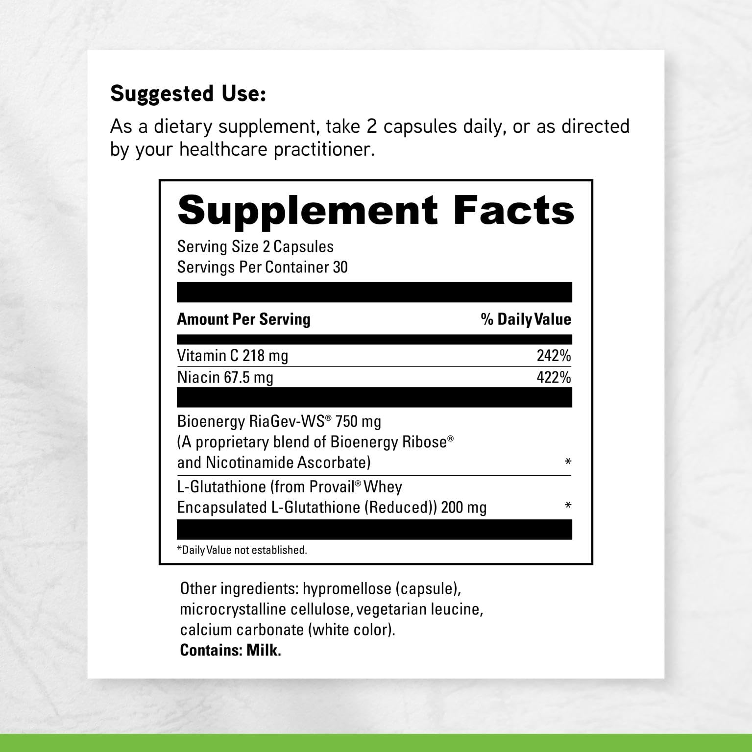 Liver-health glutathione support image associated with DAVINCI NAD+ Activate.