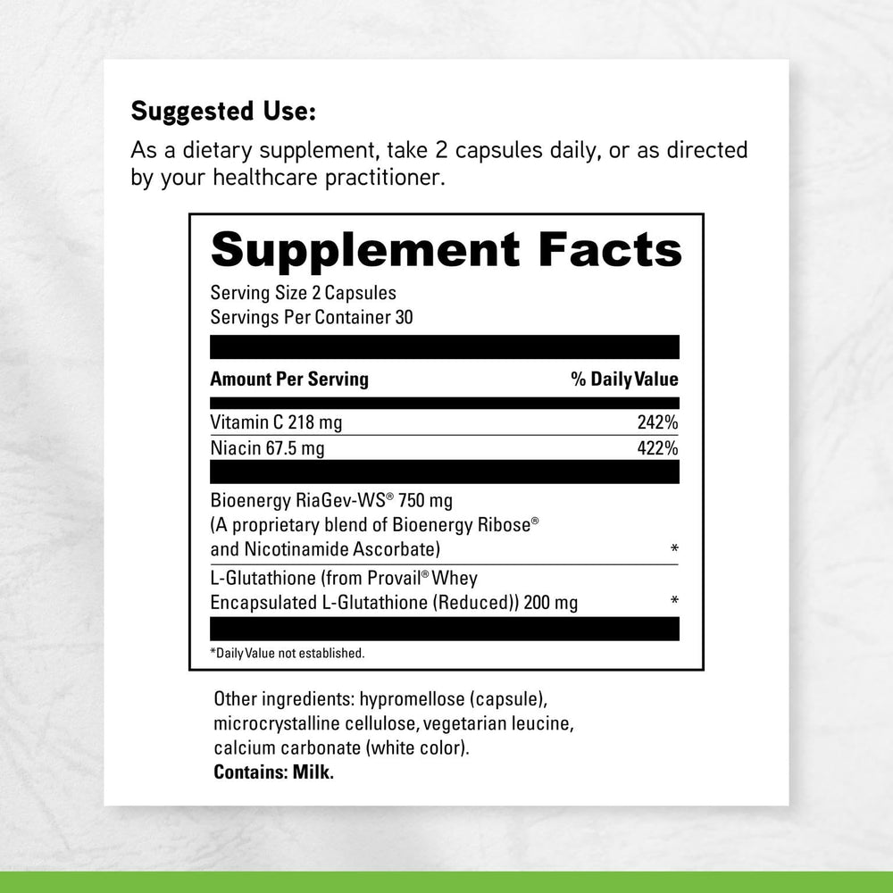 Liver-health glutathione support image associated with DAVINCI NAD+ Activate.