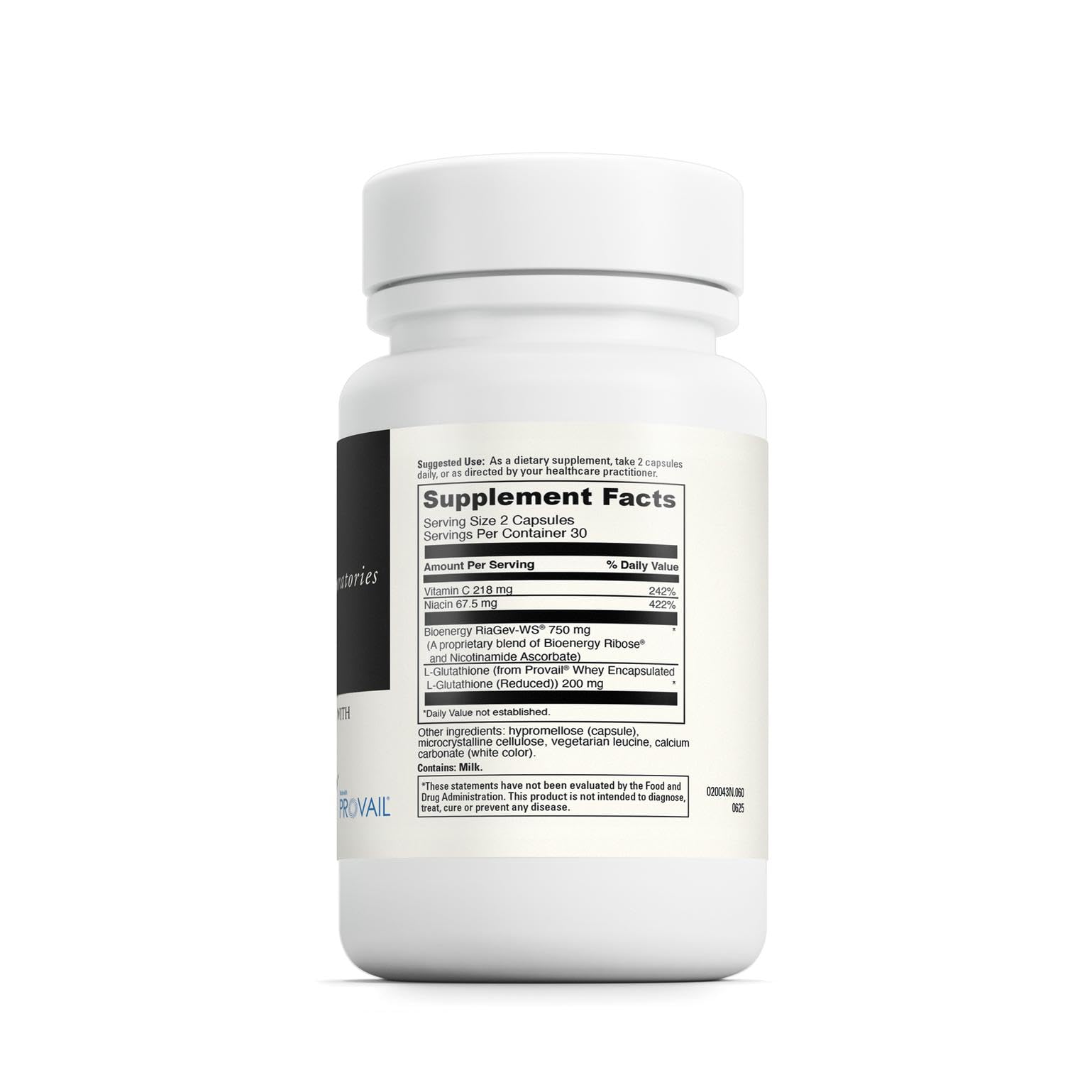 Close-up of DAVINCI NAD+ Activate capsules showing the product label and capsule texture for quality.