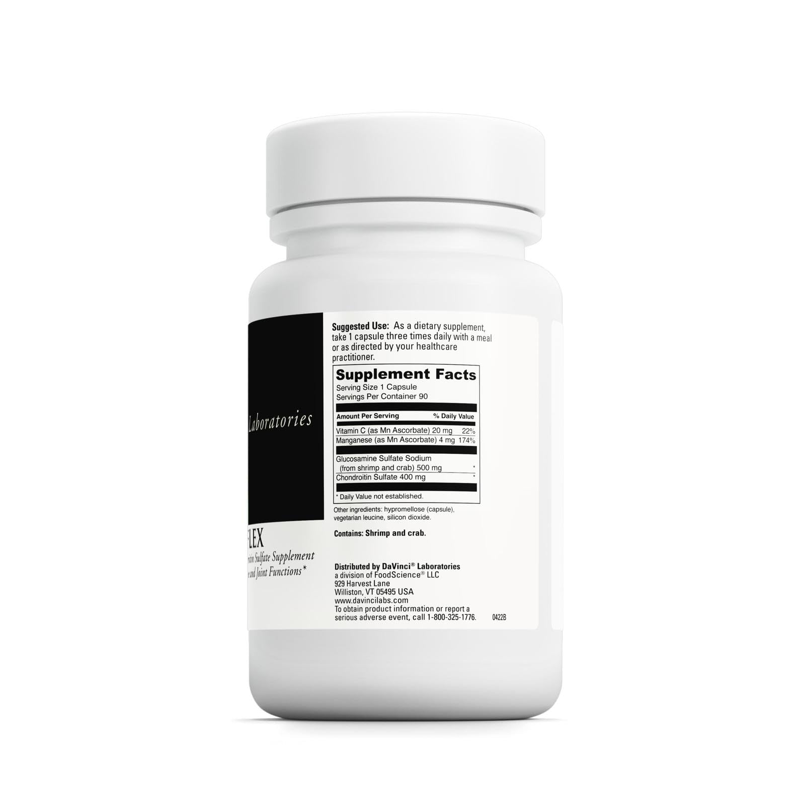 DAVINCI Natural Flex capsules closeup reveals easy-to-swallow soft gels for mobility daily.