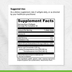 DAVINCI Omega 3 HP-D bottle with glossy finish for easy daily use.
