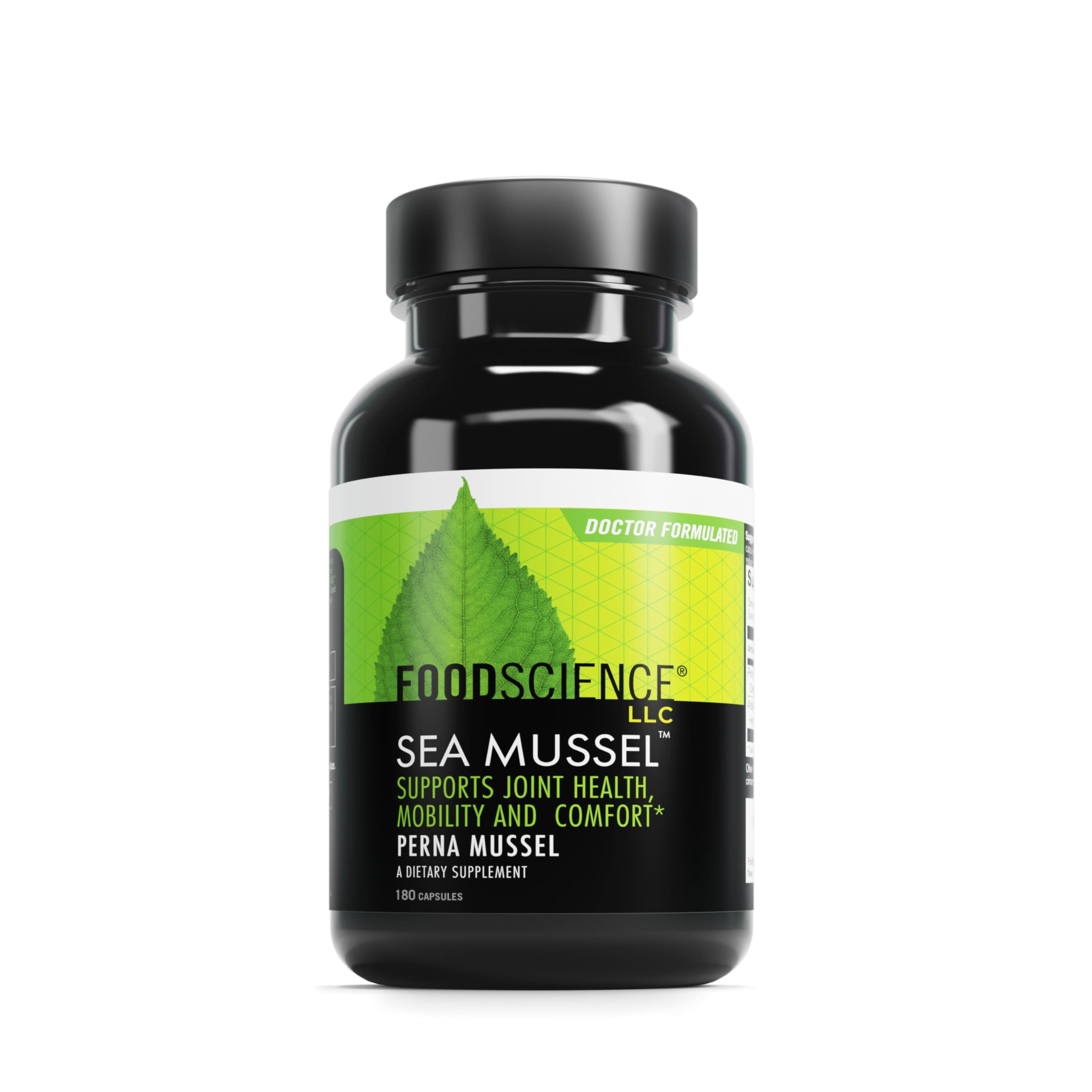 DAVINCI Sea Mussel bottle shown for daily joint support and flexibility.