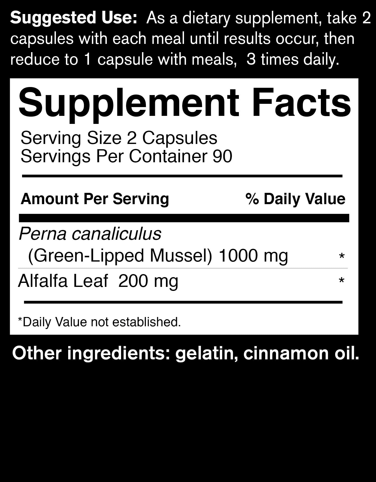 Packaging details highlight non-GMO ingredients and a convenient daily-use bottle for DAVINCI Sea Mussel.