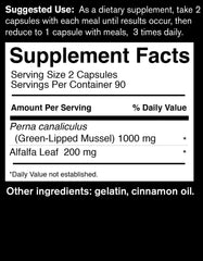 Packaging details highlight non-GMO ingredients and a convenient daily-use bottle for DAVINCI Sea Mussel.