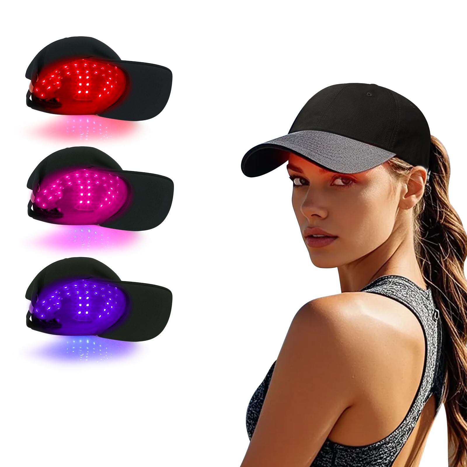 DAWNBOX hair growth cap front view for at-home scalp vitality