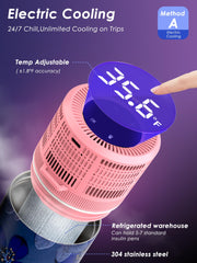 DAWNBOX digital temperature display provides real-time internal temp readout