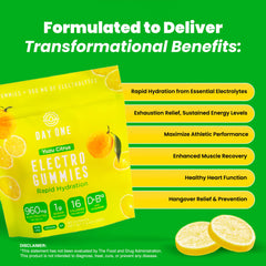 Day One Electrogummies ingredients panel highlighting balanced minerals