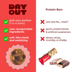 Day Out Protein Snack Balls on-the-go idea for busy days and travel