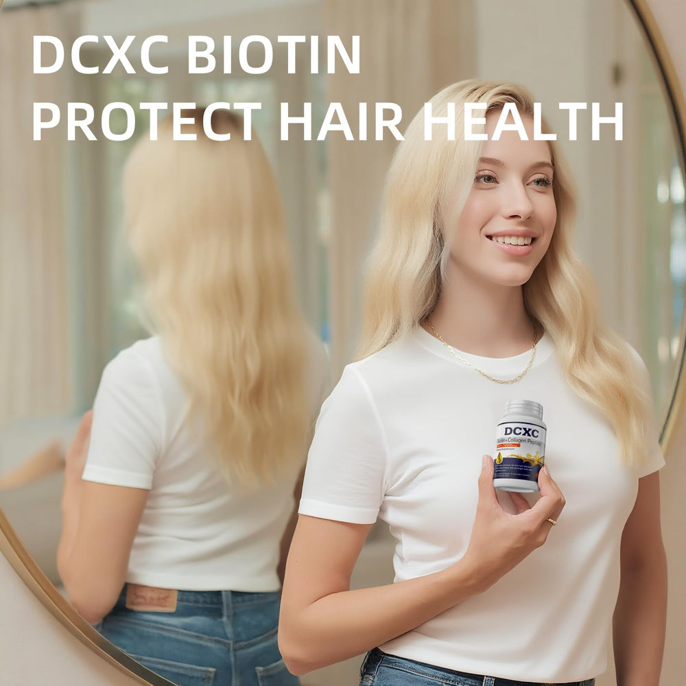 DCXC Biotin Collagen tablets energy metabolism concept illustrating cellular energy