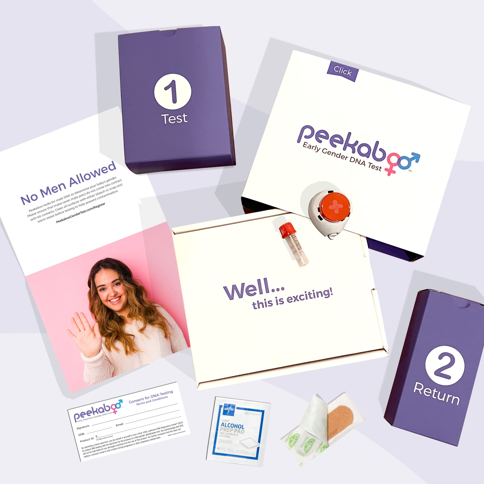 DDC Peekaboo Click Express tests gender as early as six weeks into pregnancy