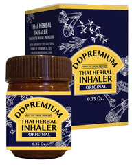 DDPremium original Thai formula inhaler provides soothing aromas for clear breathing.
