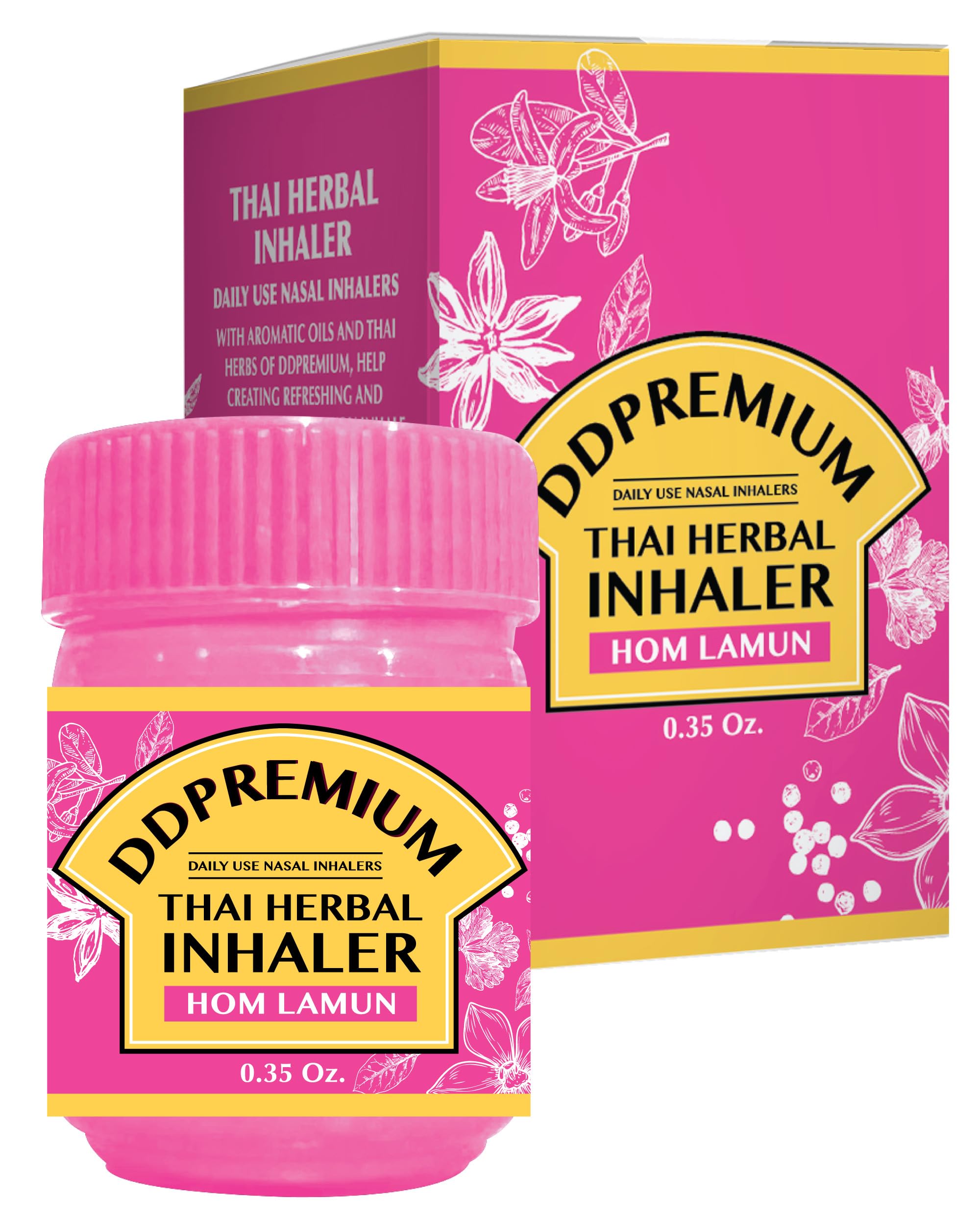 DDPremium Thai Inhaler Yadom packaging highlights authentic Thai remedy.